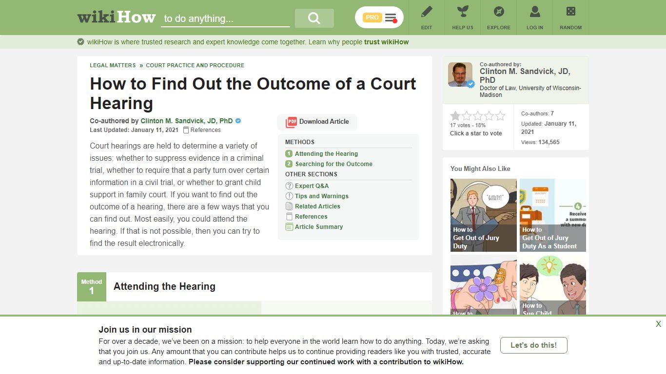 How to Find Out the Outcome of a Court Hearing: 7 Steps - wikiHow