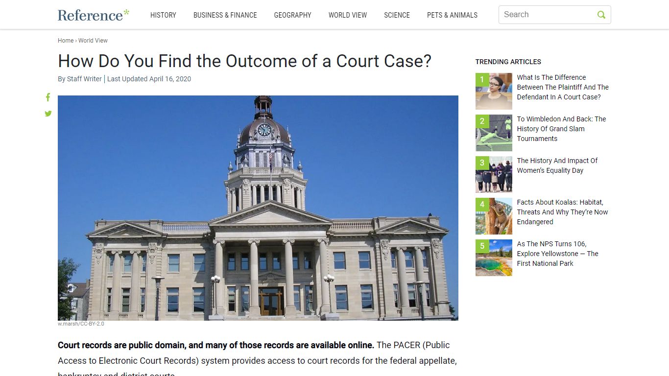 How Do You Find the Outcome of a Court Case? - Reference.com