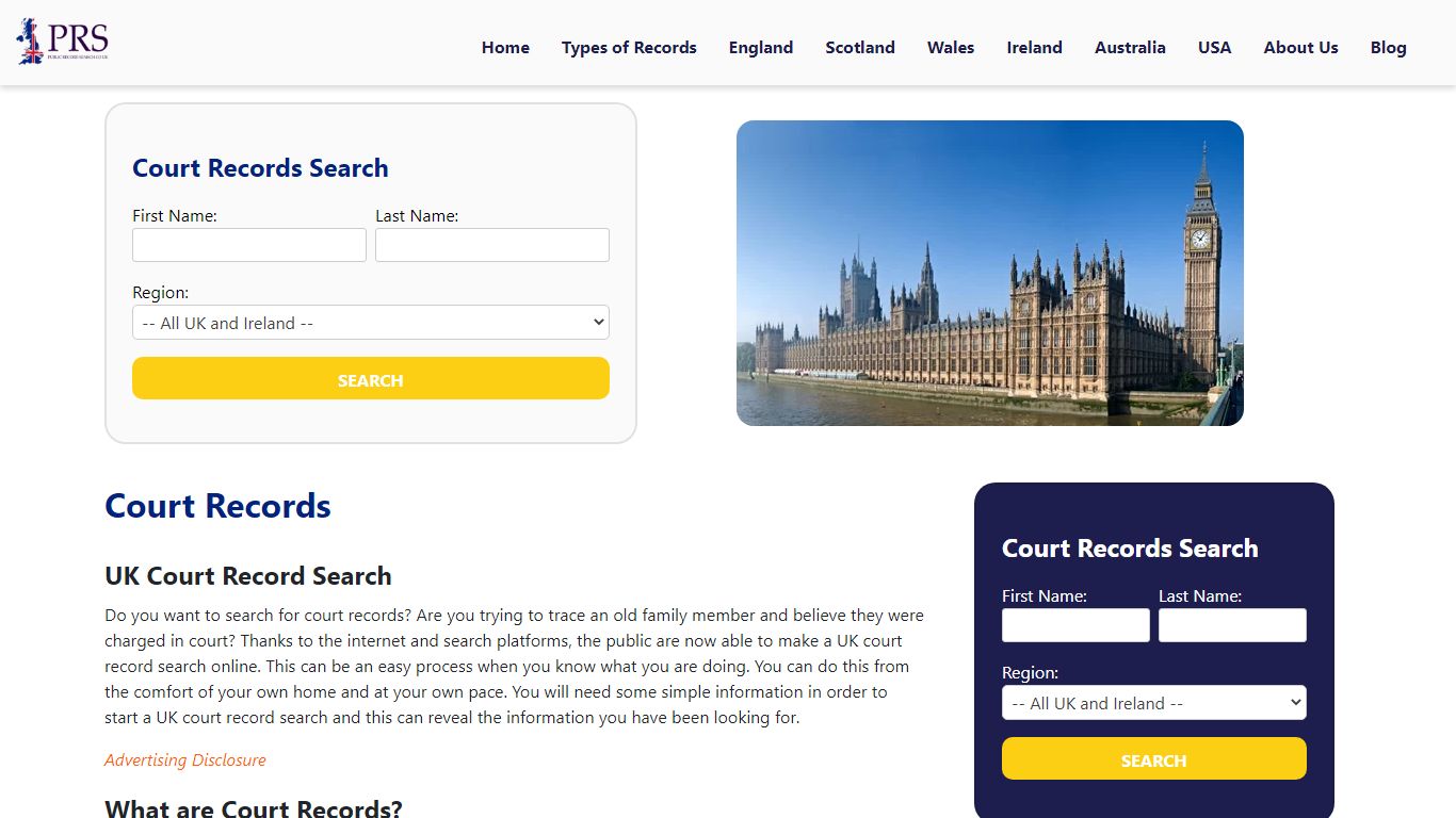 UK Court Records Are Easy To Locate Using Various Government Sites